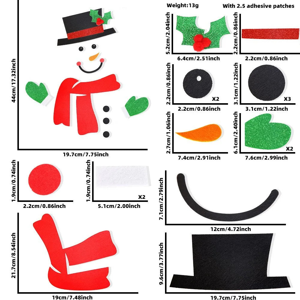 Festive Snowman & Santa Claus Window Stickers - Image 43
