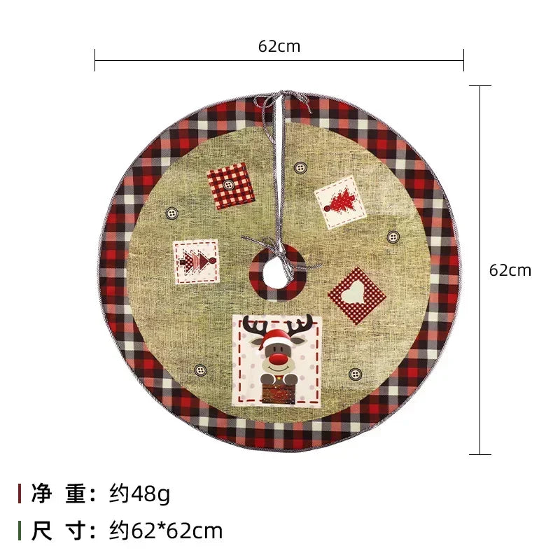 Festive 60cm Red Christmas Tree Skirt - Image 11