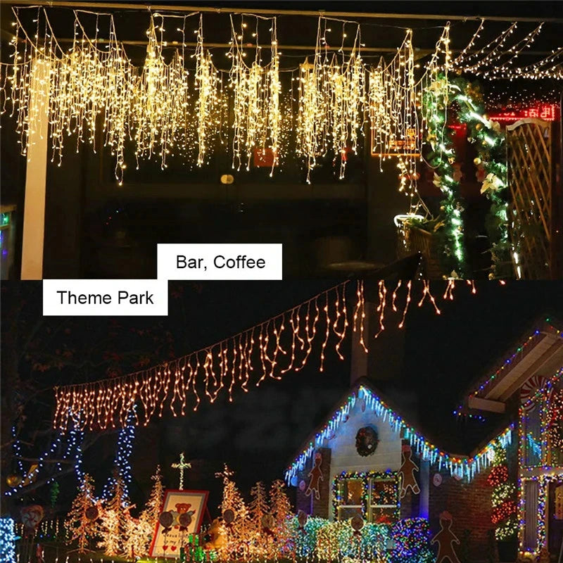 Charming 5M LED Icicle String Lights for Christmas - Image 18