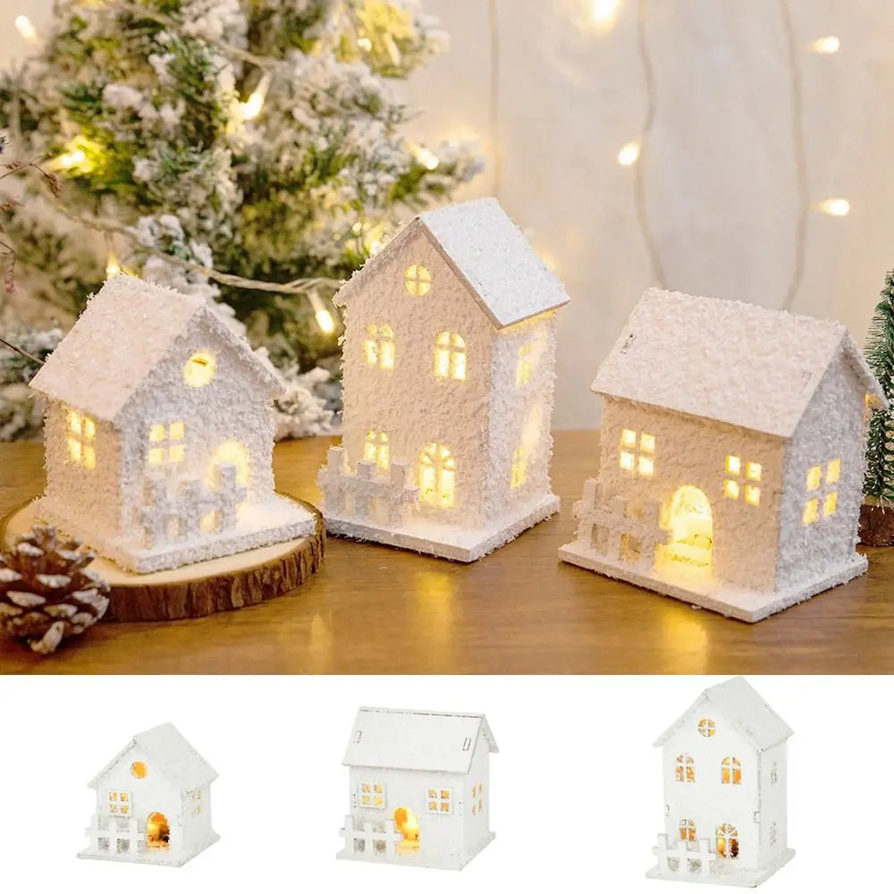 Luminous Wooden Snowflake Christmas Light Decor