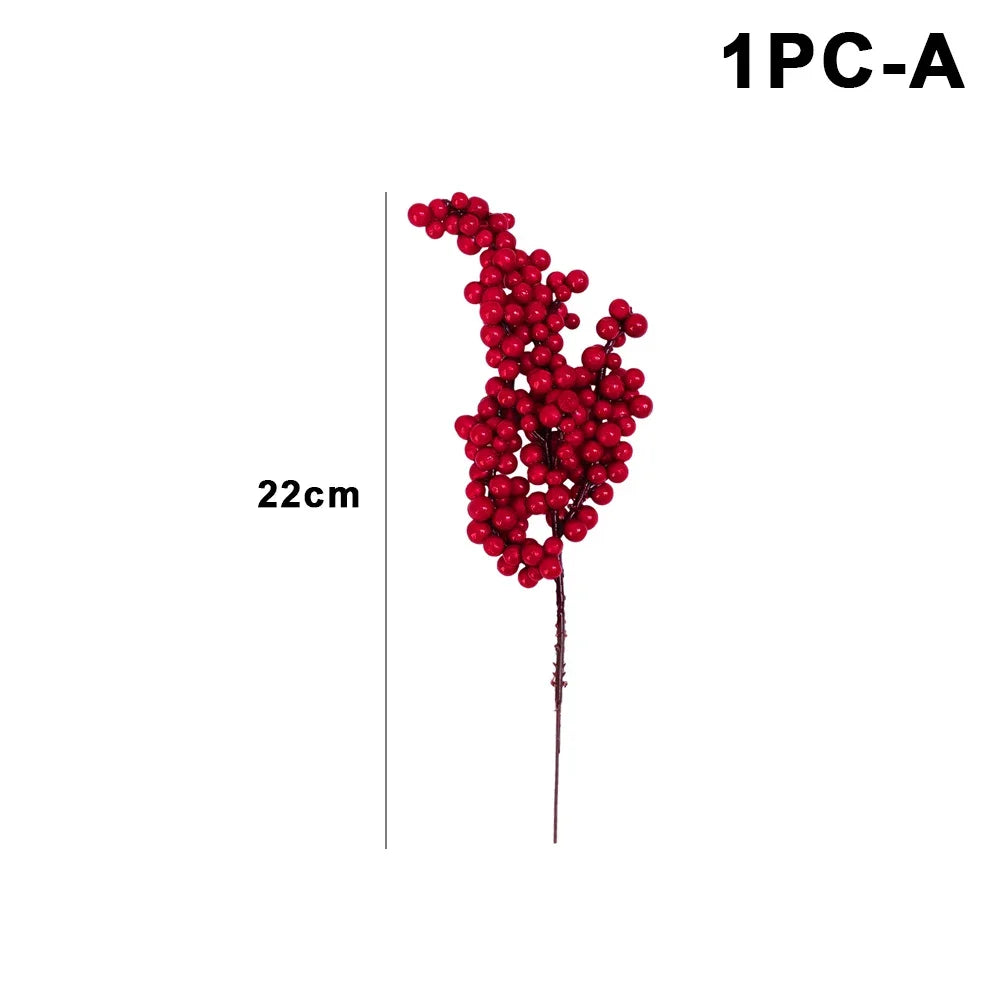 Festive Artificial Red Berries for Holiday Decor - Image 20