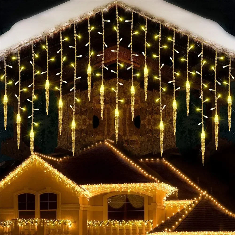 Enchanting 5m LED Icicle String Lights for Christmas - Image 17