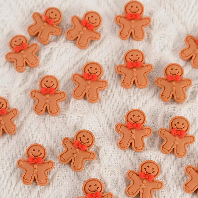 10/20pcs Mini Gingerbread Man Christmas Decorations - Image 11