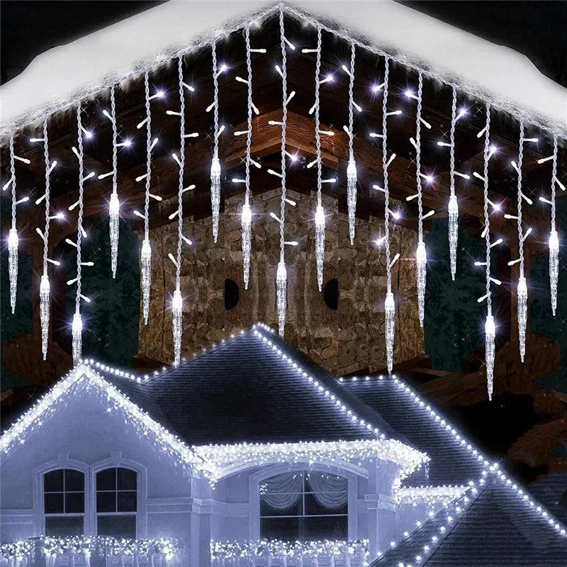 Enchanting 5m LED Icicle String Lights for Christmas - Image 5