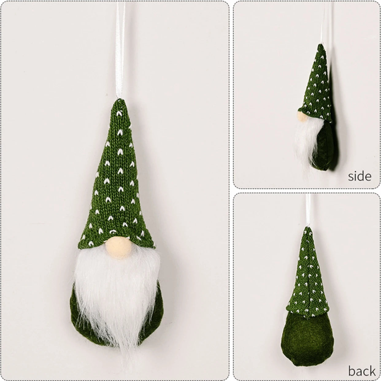 Charming 3pc Gnome Dolls for Christmas Decor - Image 5