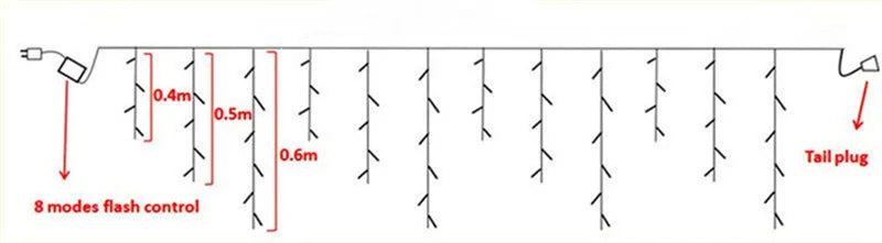 Enchanting 5m Christmas Icicle LED String Lights - Image 10
