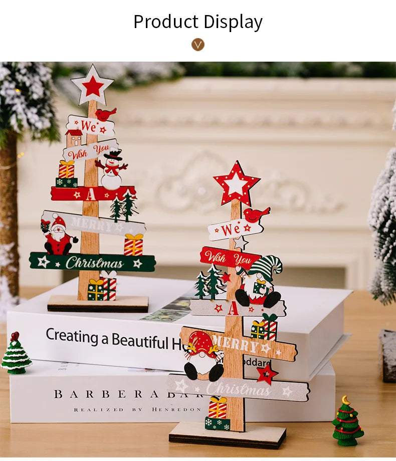 Charming Wooden Santa Claus Christmas Decor & Gifts - Image 13