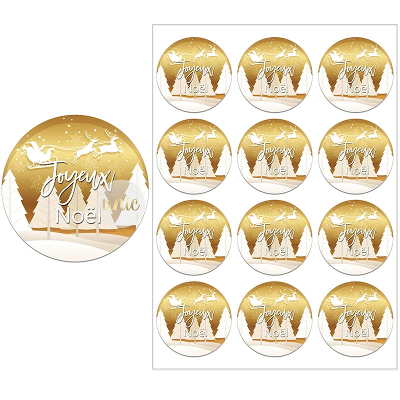 Festive Christmas Stickers for Gift Wrapping - Image 20