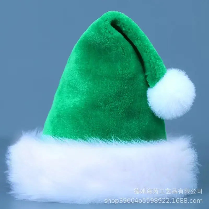 Festive Plush Christmas Hats for Family Fun - Image 5
