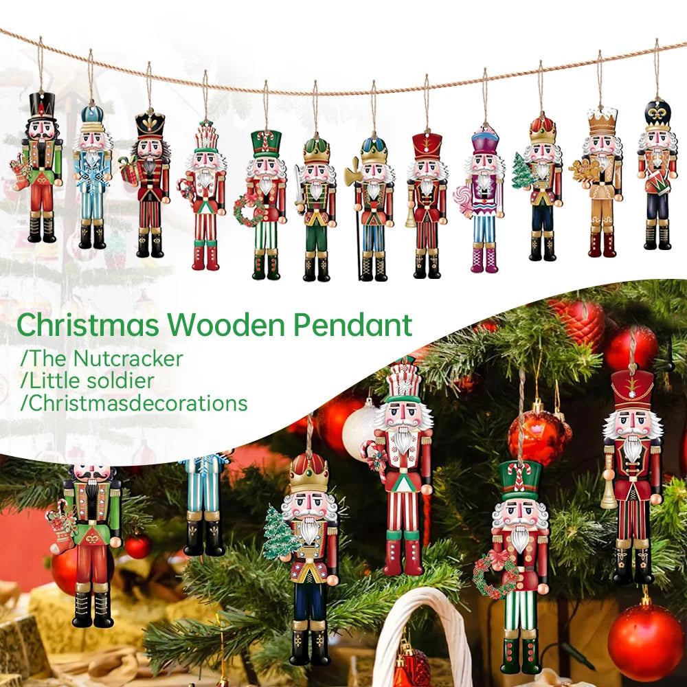 Nutcracker Soldier Wooden Christmas Tree Ornament