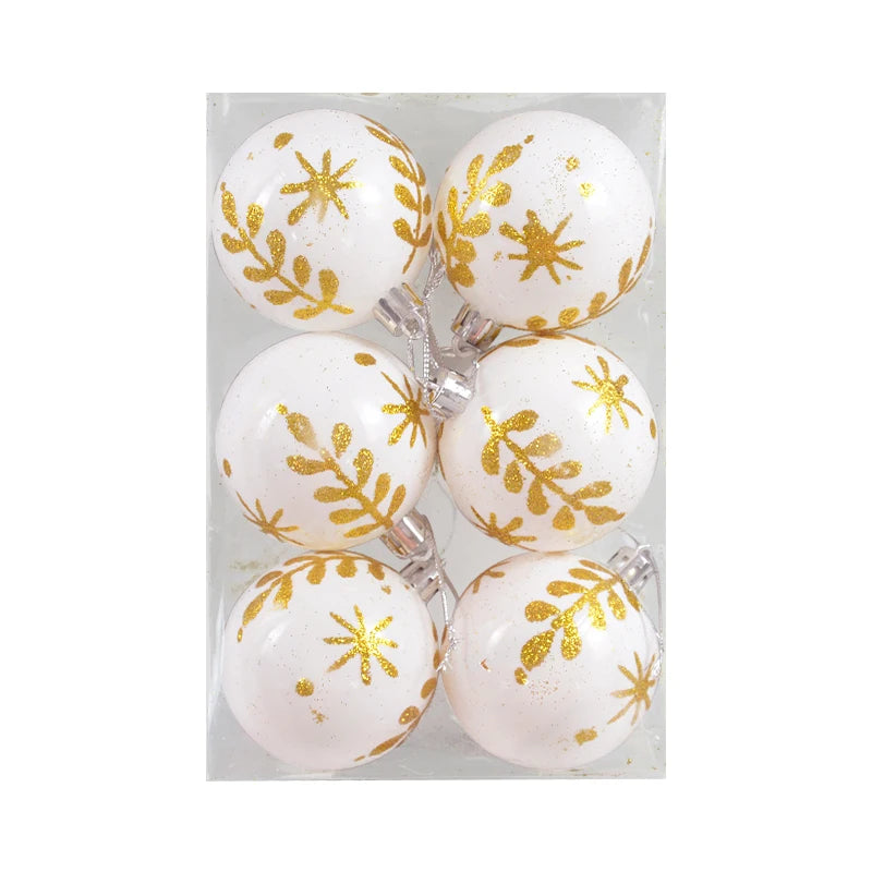 6Pcs Colorful Christmas Tree Ball Ornaments - Image 22