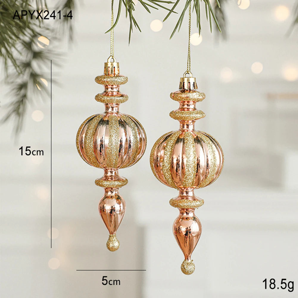 2pc Candy Cane & Pine Cone Tree Ornaments - Image 17