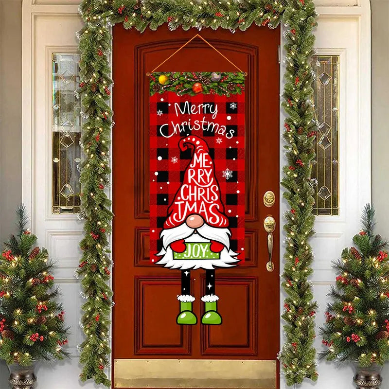 Charming Christmas Hanging Flag Decor for Home - Image 28