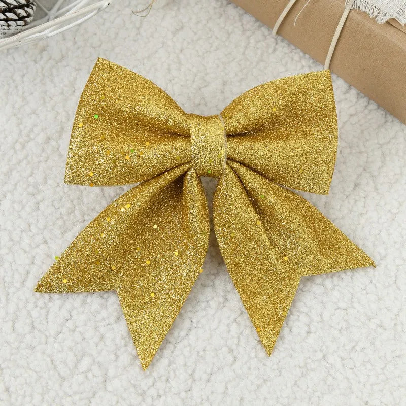 20cm Large Christmas Bowknot Ornaments for Festive Decor - Image 7
