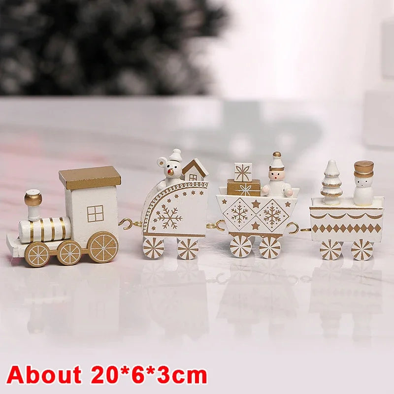 Wooden Train Christmas Ornaments for Kids' Decor - Image 6
