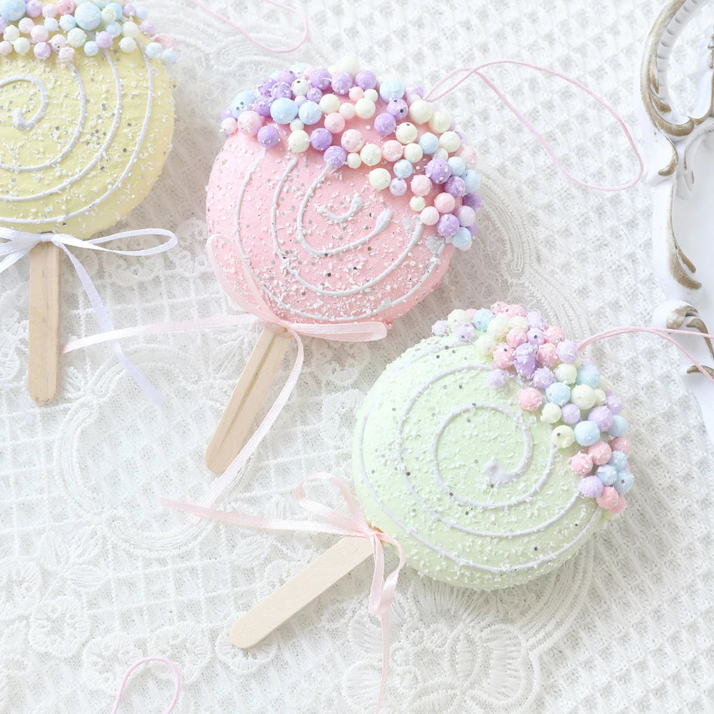 Spiral Pink & Blue Christmas Tree Ornaments - Image 8