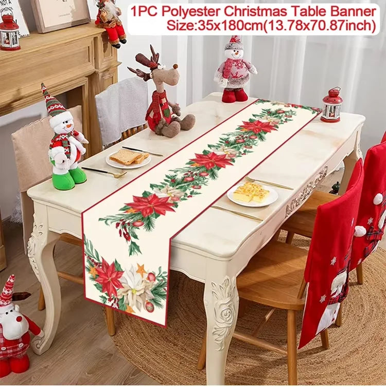Festive Christmas Table Runner for Holiday Décor - Image 40