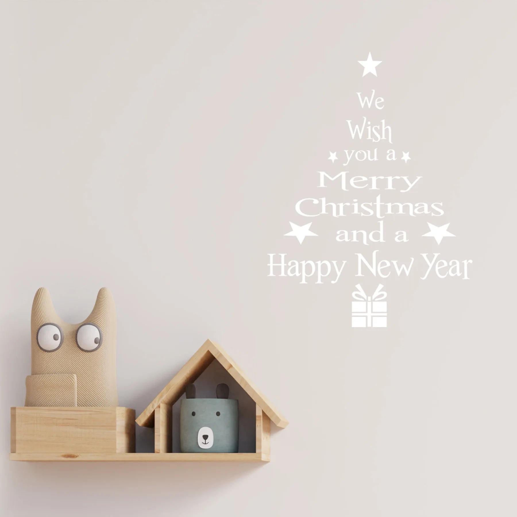 Festive Christmas Tree Window Clings Stickers - Image 15