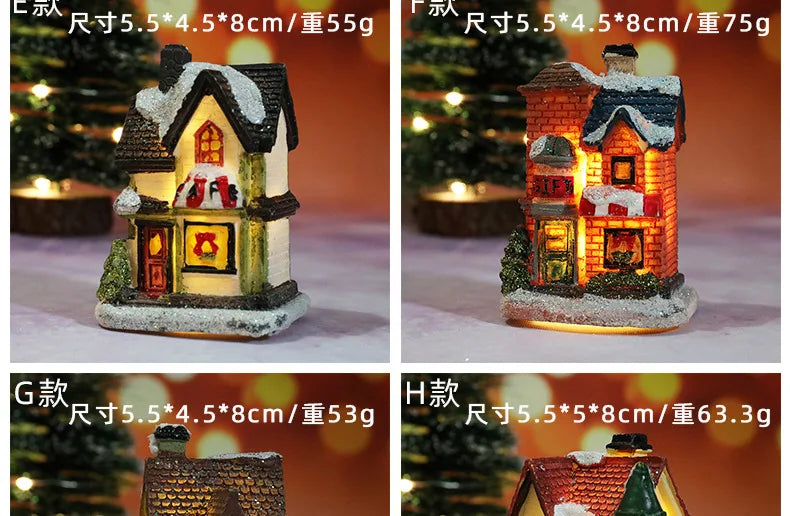 Enchanting LED Christmas Village House Ornament - Image 24