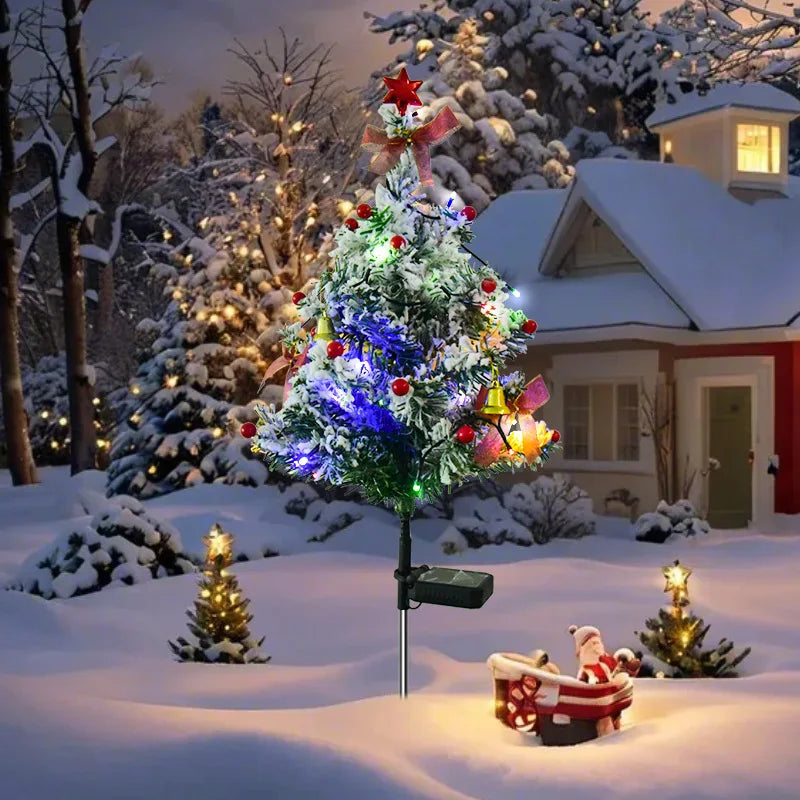 Enchanting Solar Snowflake Lights for Christmas Lawn - Image 3
