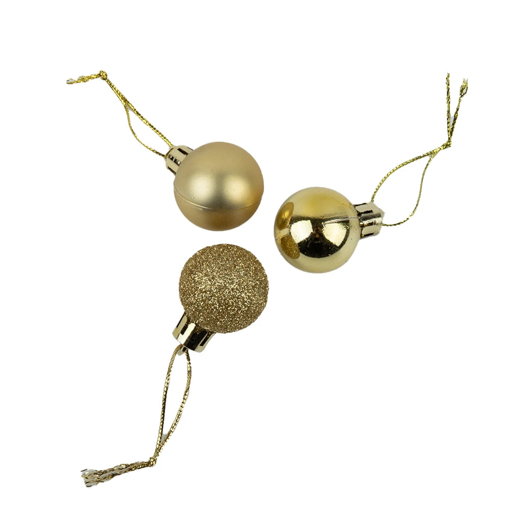24pcs Glittering Christmas Ball Ornaments - Tree Decor - Image 21
