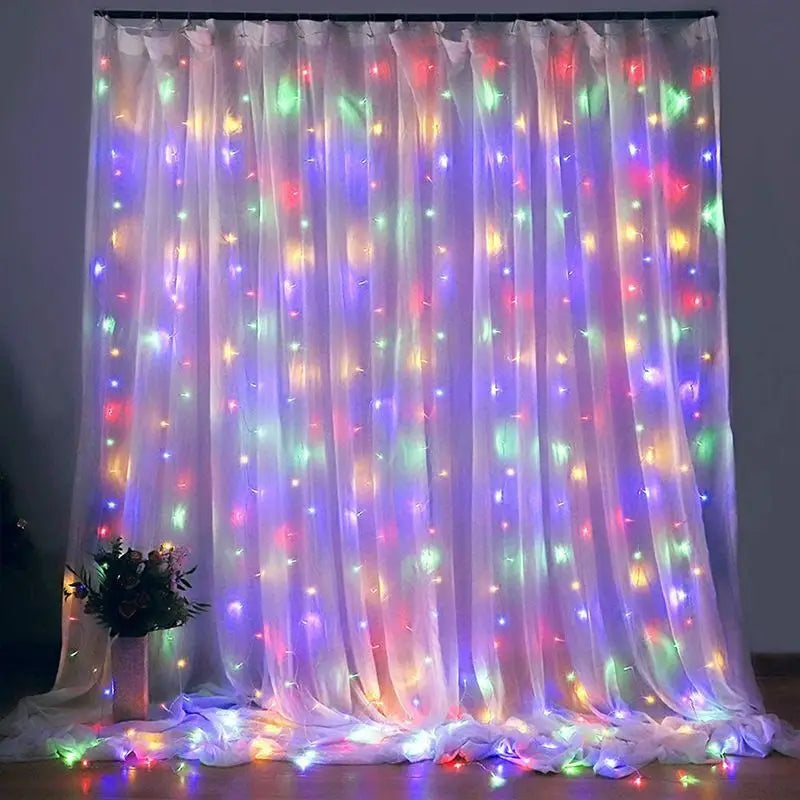 Magical USB Christmas Curtain String Lights 8 Modes - Image 21