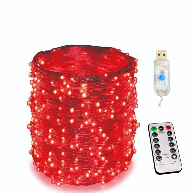 Enchanting USB LED String Lights for Christmas Decor - Image 12