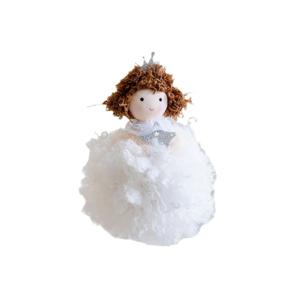 Charming Pink & White Angel Doll Tree Ornament - Image 11