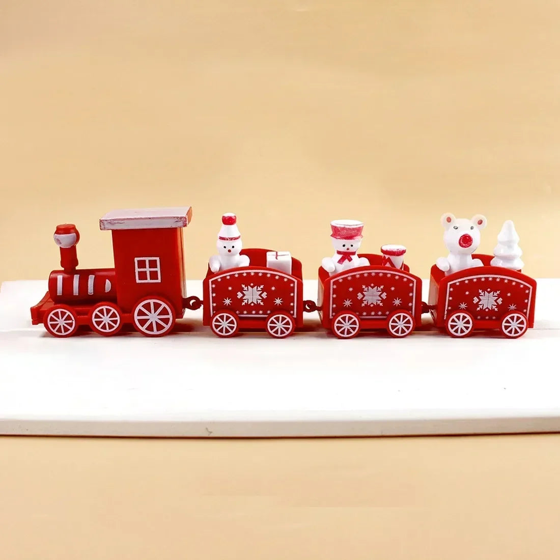 Charming Handcrafted Plastic Train Ornament for Christmas - Image 6