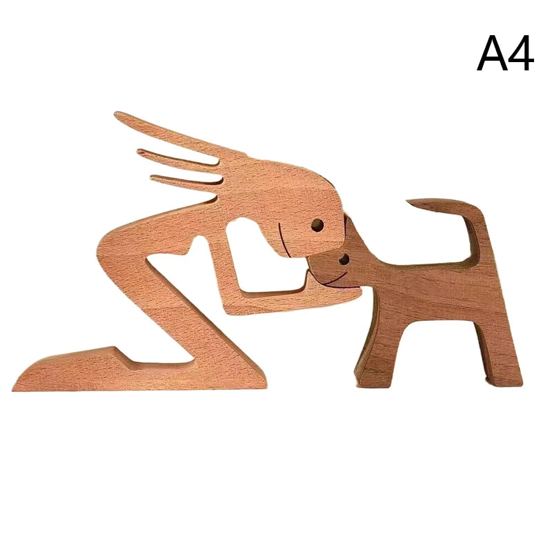 Charming Wooden Dog Figurine - Perfect Christmas Gift - Image 8