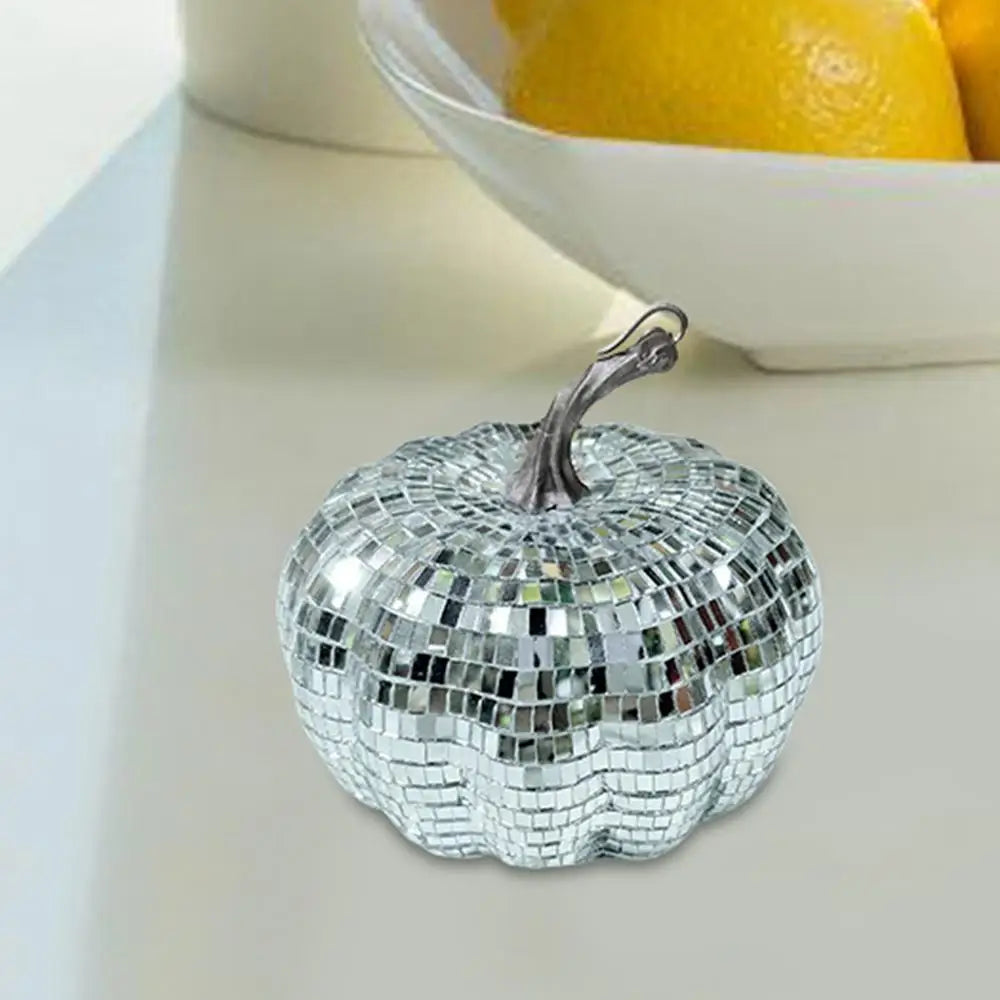Handmade Pumpkin Disco Ball for Spooky Halloween Decor - Image 16