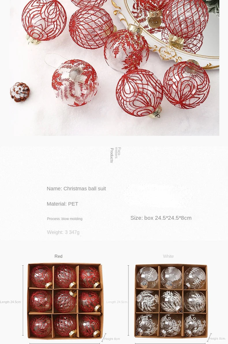 Festive Christmas Tree Ball Ornaments for Decor - Image 13