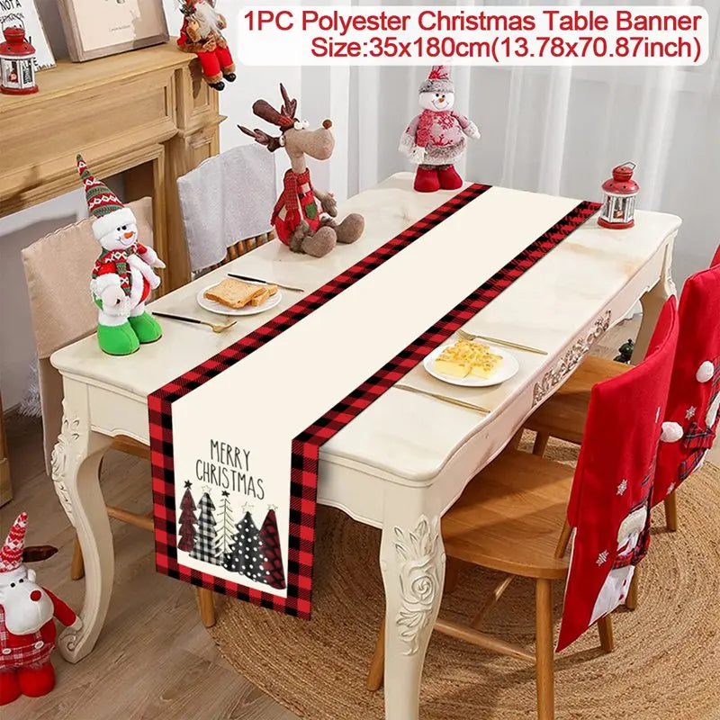 Festive Christmas Table Runners for Holiday Cheer - Image 32