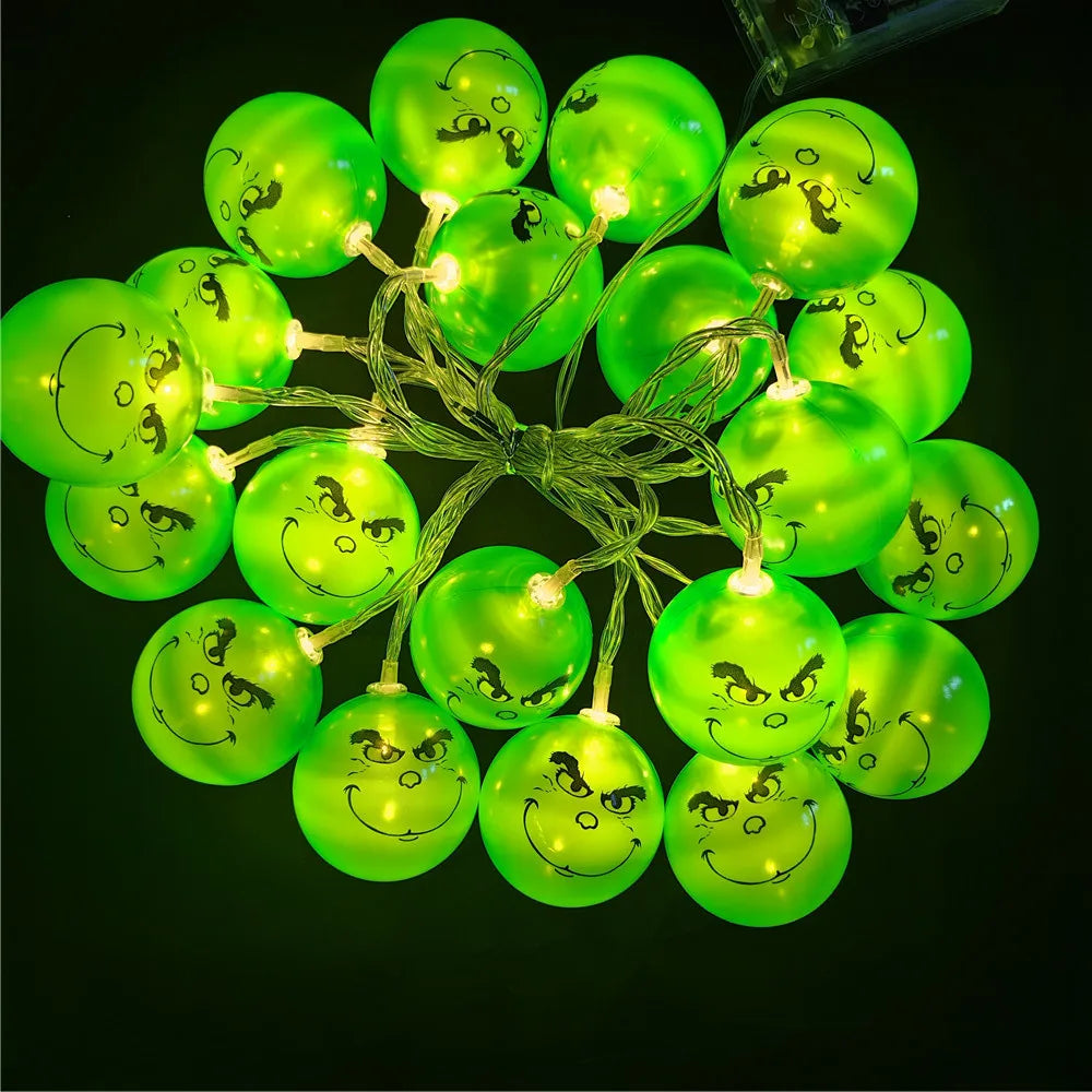 Festive Green Ball String Lights for Holidays - Image 28