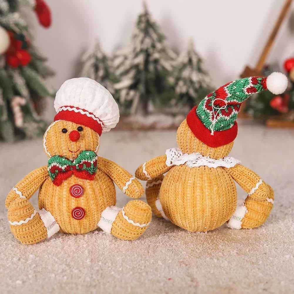 Gingerbread Doll Plush Christmas Tree Ornament - Image 5