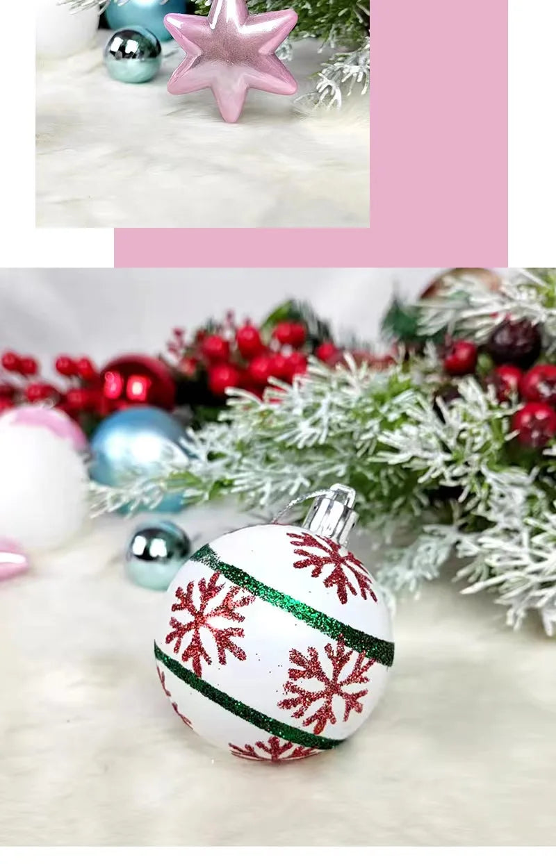 Vibrant Multicolor Christmas Tree Ball Ornaments - Image 32