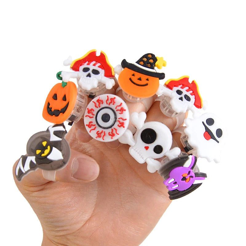 Glowing Halloween Ring Set for Festive Decor - Image 34
