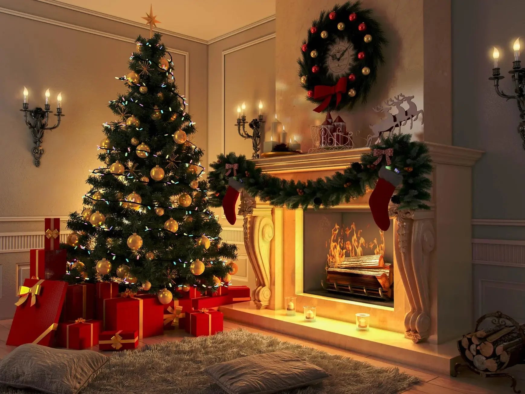 24-Piece 8CM Colorful Christmas Ball Ornaments Set - Image 18