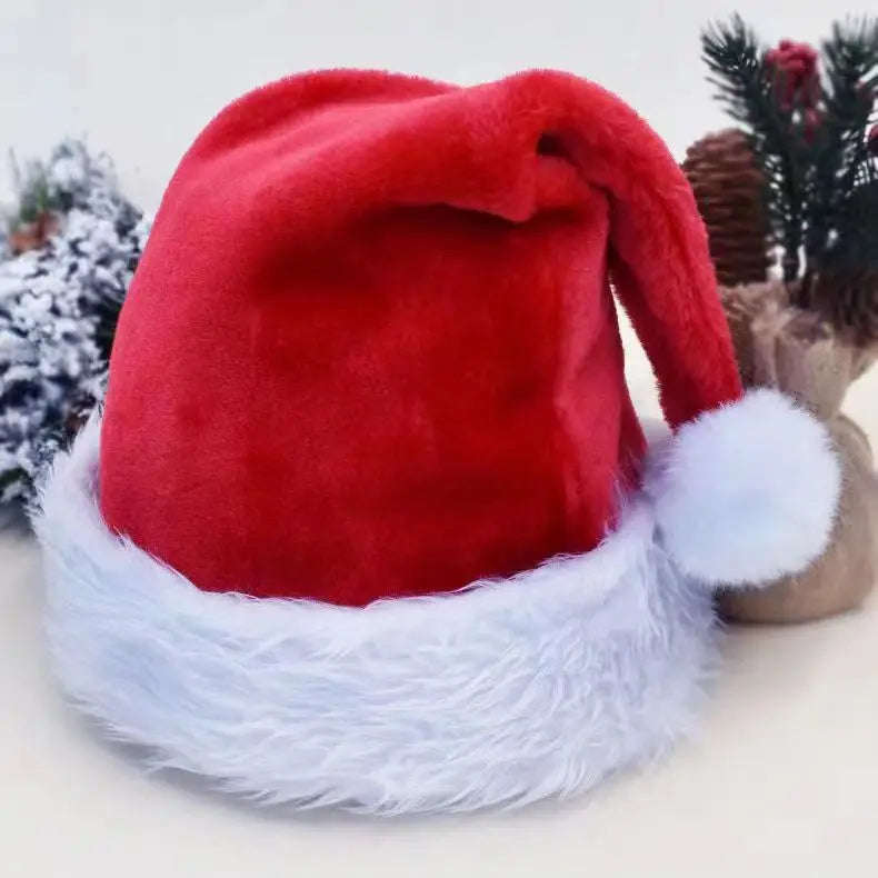 Festive Plush Christmas Hats for Family Fun - Image 15