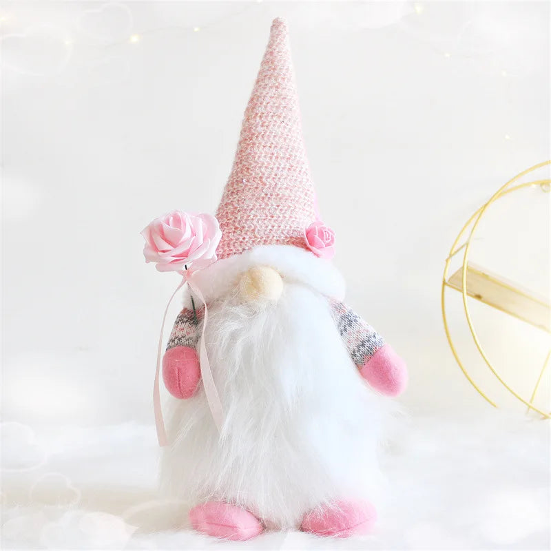 Charming Faceless Doll Christmas Table Decor - Image 25