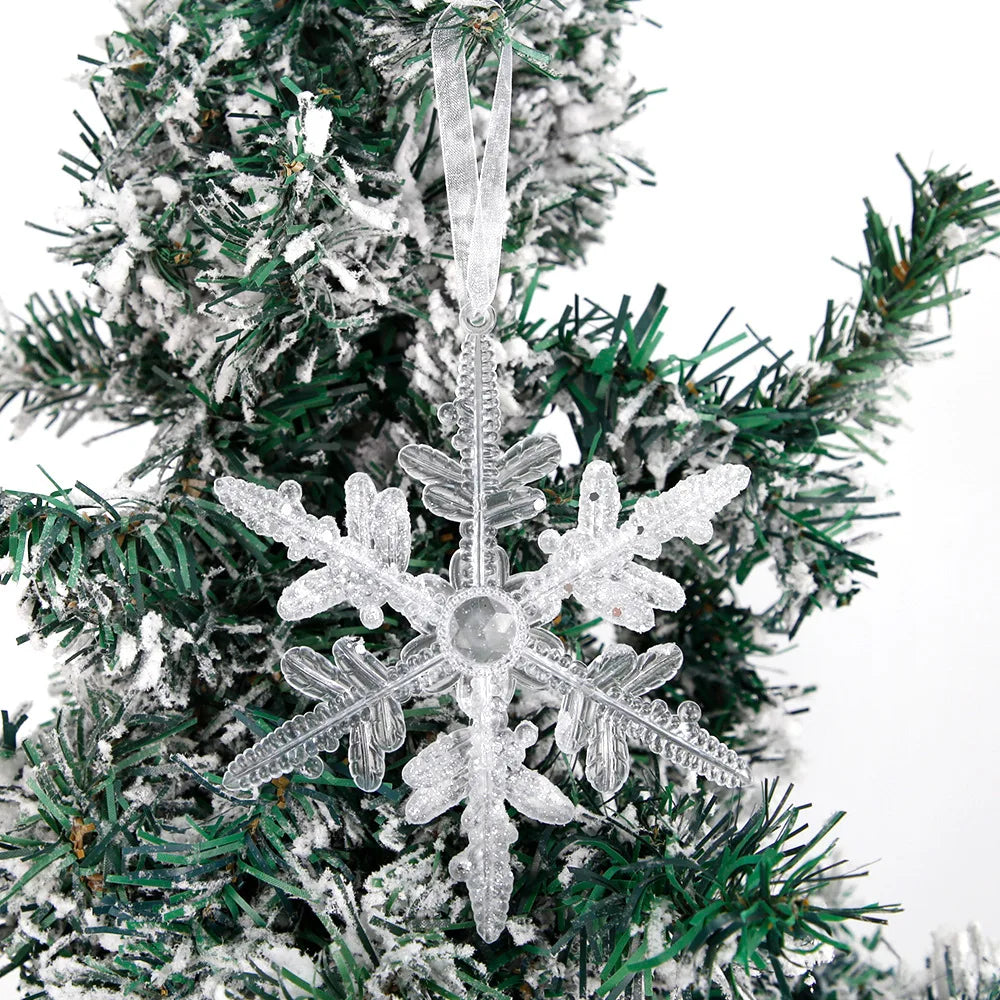 Charming Transparent Snowflake Christmas Tree Ornaments - Image 5