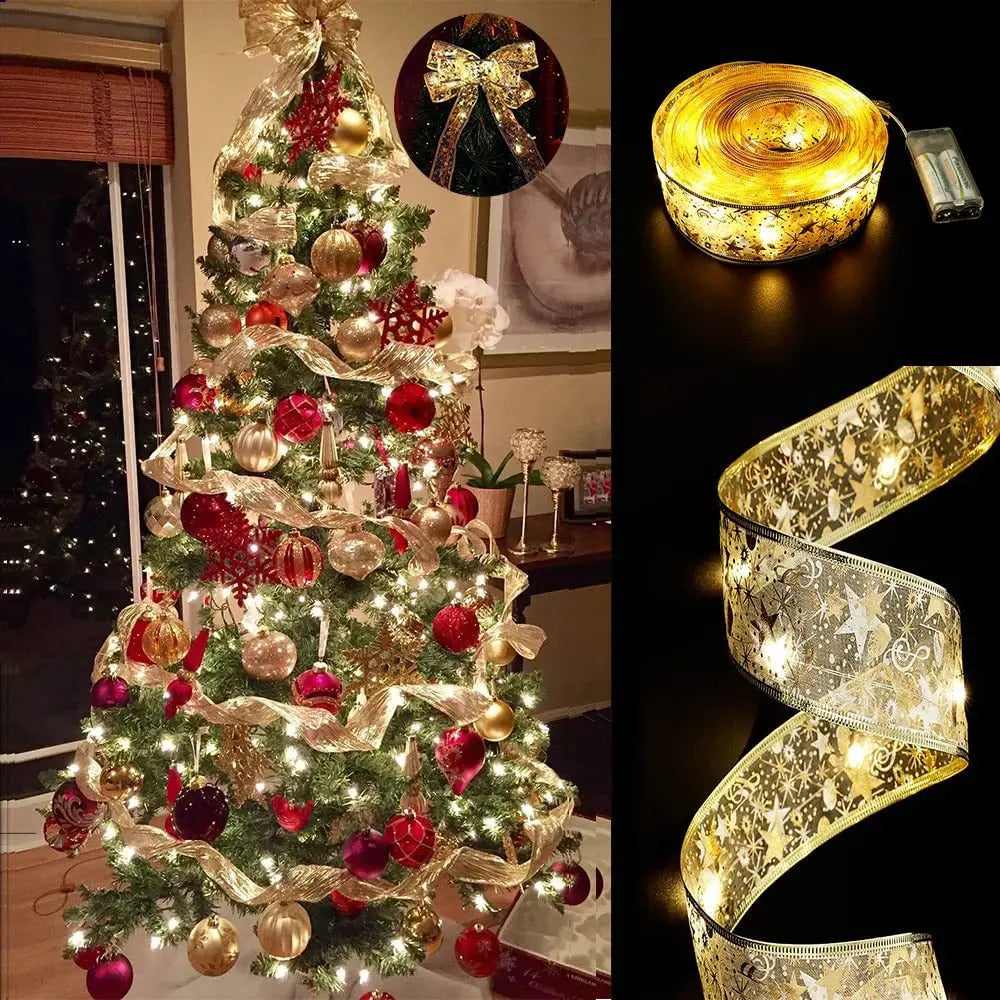 Enchanting LED Ribbon Fairy Lights for Christmas