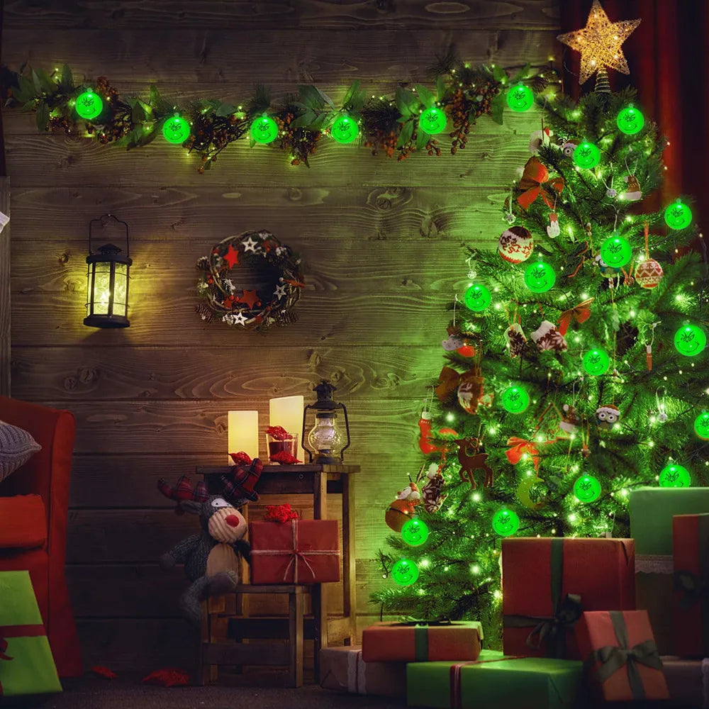 Festive Green Ball String Lights for Holidays - Image 38