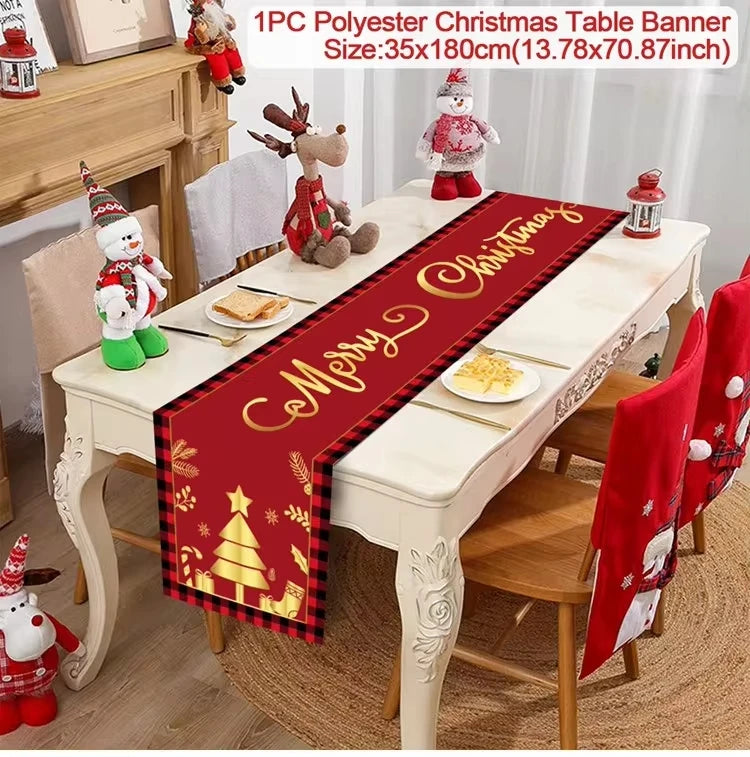 Festive Merry Christmas Table Runner for Holiday Cheer - Image 8