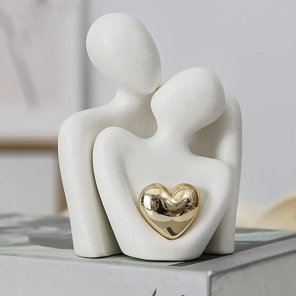 Nordic Abstract Couple Ceramic Sculpture for Christmas Decor - Image 12