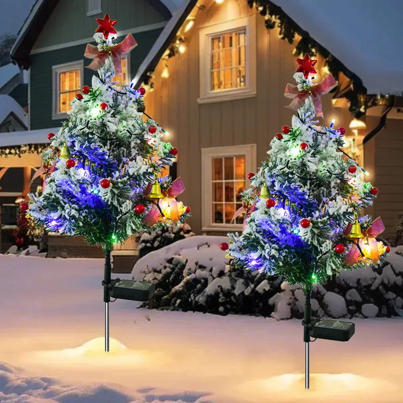 Enchanting Solar Snowflake Lights for Christmas Lawn