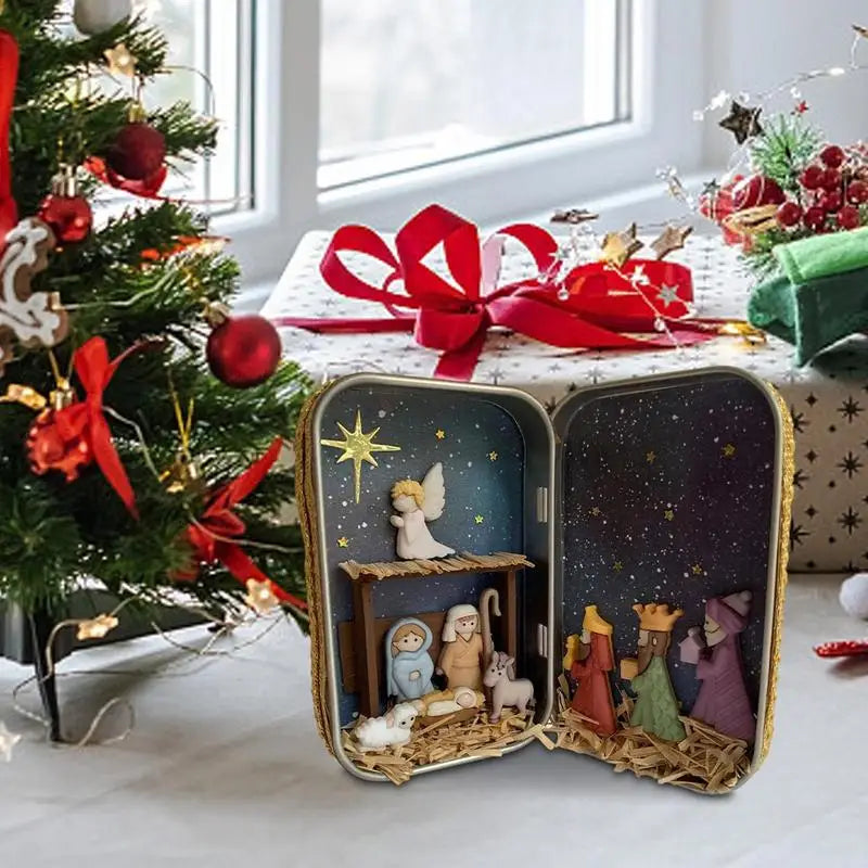 Colorful Christmas Nativity Set for Festive Decor - Image 7