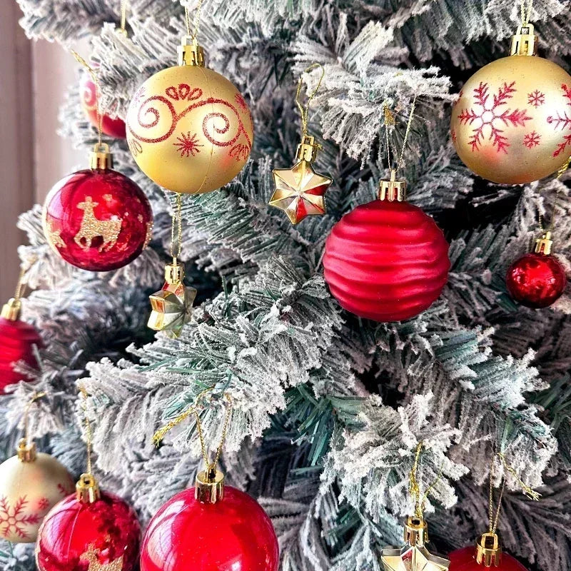 Vibrant Multicolor Christmas Tree Ball Ornaments - Image 9