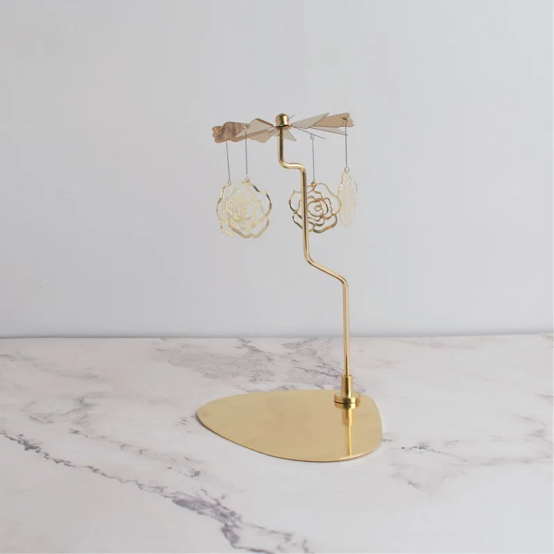 Elegant Rotating Triangle Tray Candle Holder for Christmas - Image 29
