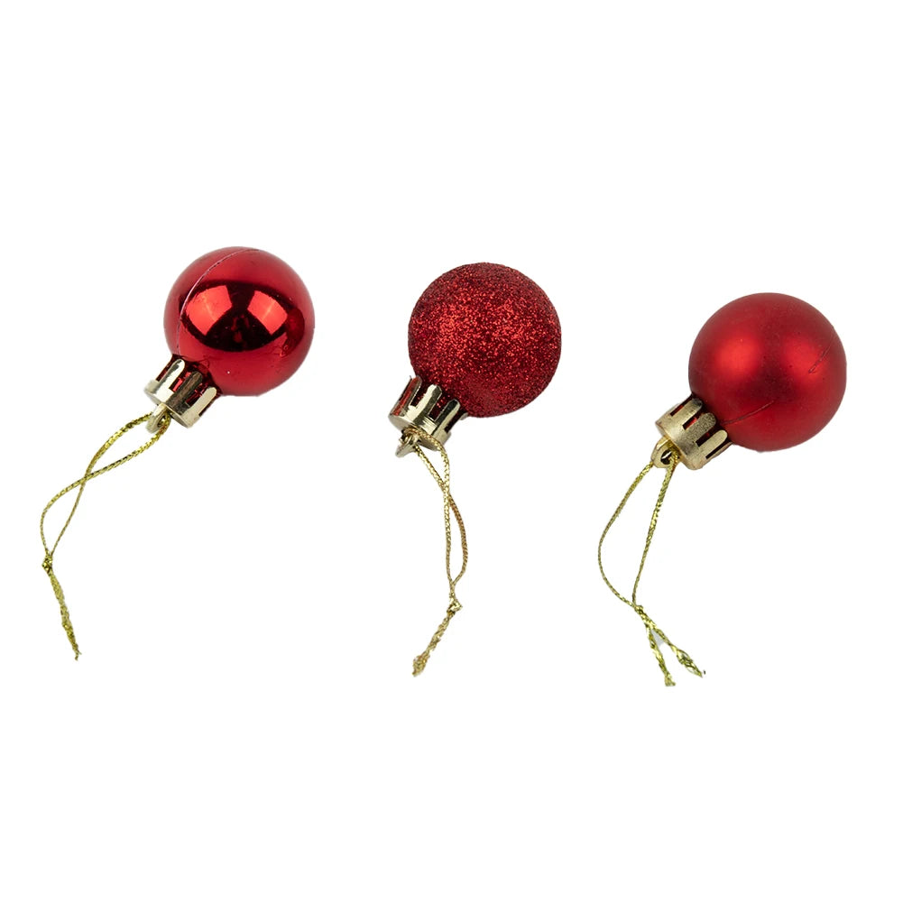 24pcs Glittering Christmas Ball Ornaments - Tree Decor - Image 36